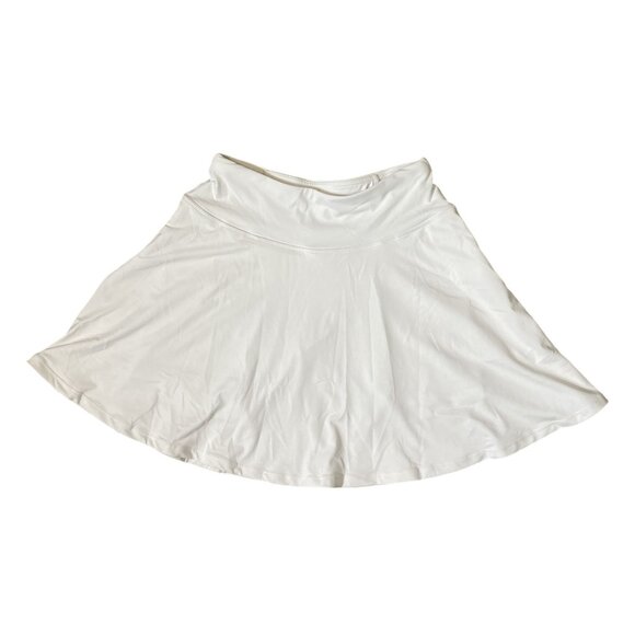 ⭐ 3/$15 Oalka Small White Workout Tennis Skort with Pocket Mesh Shorts - Picture 1 of 9